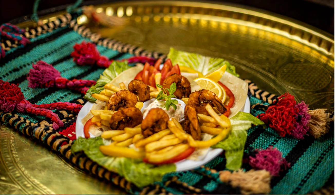 Shrimp platter